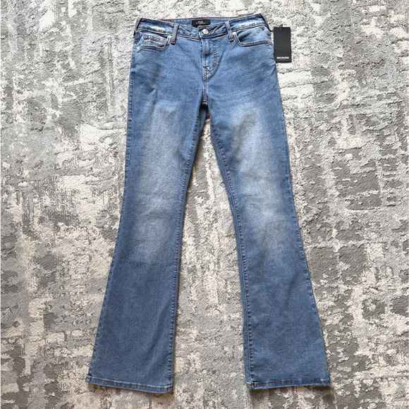 True Religion Becca Mid Rise Boot Cut Jeans Size 28 NWT Minor Flaw - Picture 1 of 13